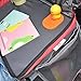 Car Seat Travel Tray by Snugglebumz. Snack, Play and Stay Organized on The Go with Our Premium Travel Tray Featuring an iPad/Tablet Sleeve, Mesh Pockets, Cup Holder and More!