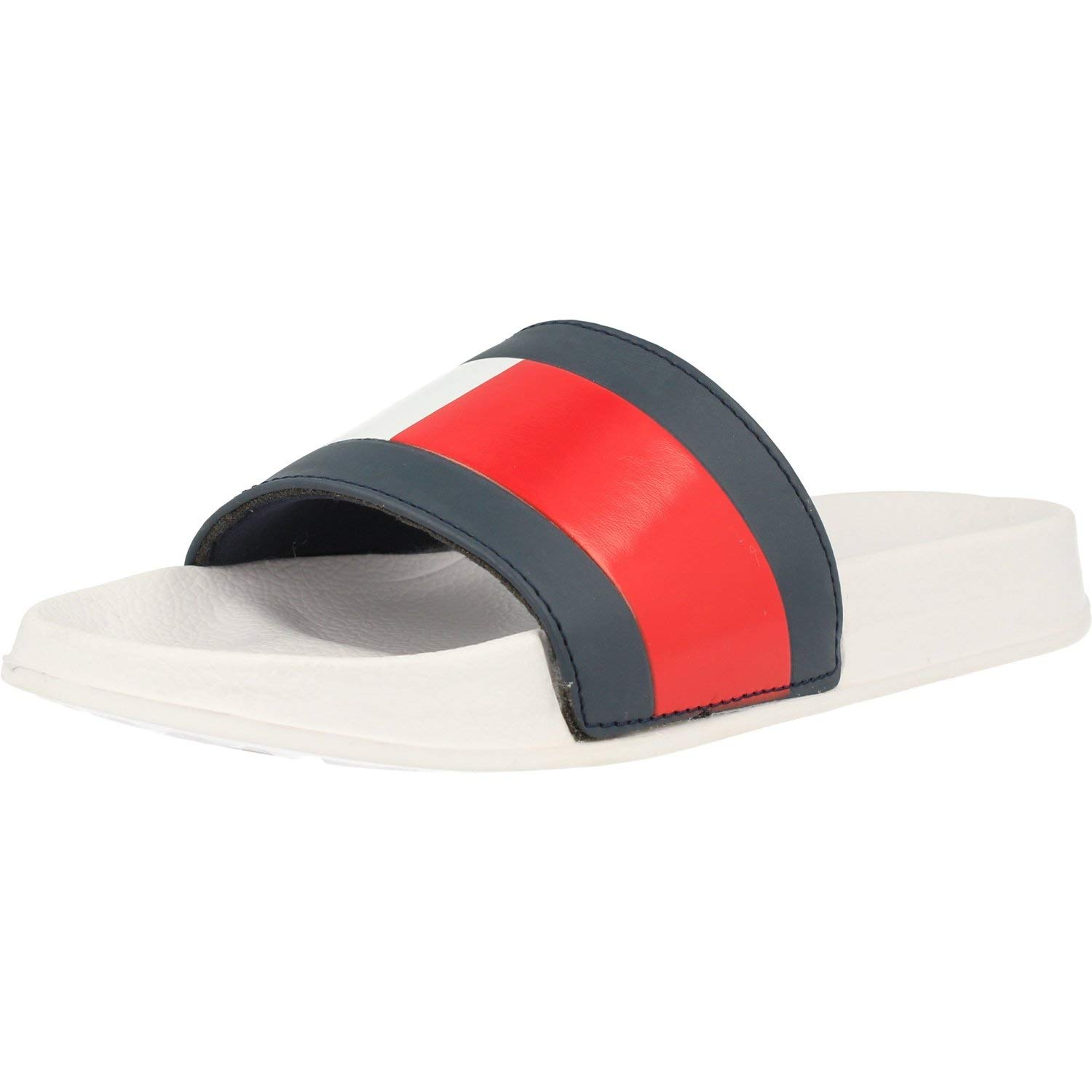 tommy hilfiger slides white
