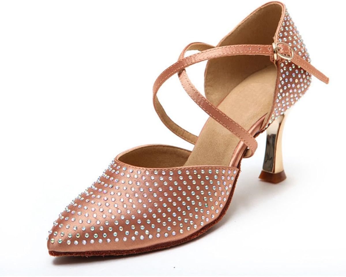 Miyoopark Shoes Wedding Ballroom Salsa Latin Satin Toe