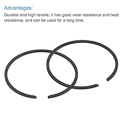 uxcell Piston Ring Set, 2Pcs 52mm x 1.5mm Standard
