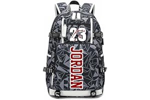 GENERIC Basketball star J-ordan multifunctional backpack waterproof travel backpack fan schoolbag unise (D1)