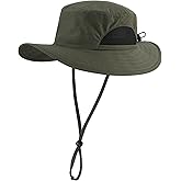 Connectyle Kids Sun Hat Wide Brim Fishing Safari Hat UPF 50 Protection Bucket Hats for Boys Girls Breathable Summer Beach Hat