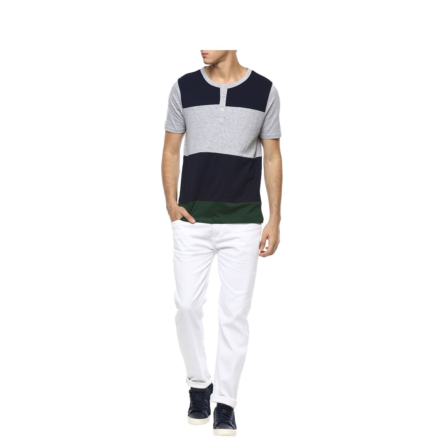 urbano fashion men's white slim fit stretch jeans