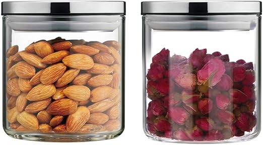 glass containers with stainless steel lids