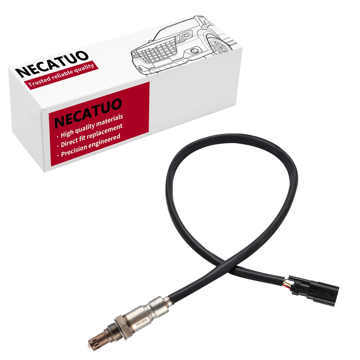 Photo 1 of NECATUO O2 Oxygen Sensor Heated Air Fuel Ratio Compatible with Ford Escape 2010-2012 Fusion 2010-2013 Mazda Tribute Mercury Mariner Milan 2.5L Replace# 234-5039