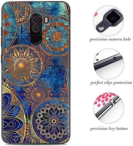 Venga amigos Case for Xiaomi Pocophone F1 Smartphone, Colorful Painting Silicone Rubber Back cover Gel Soft Cover with Ultimate Protection from Drops and Impacts