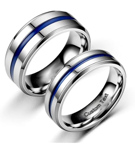 50x Mix 4mm 6mm Band Rings Men Women Stainless Steel Rings Lovers Couple Rings E - Foto 6