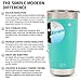Simple Modern 20oz Cruiser Tumbler - Vacuum Insulated Double Wall Espresso Cup - Travel Mug 18/8 Stainless Steel Thermos Silver - Simple Stainless