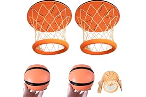 Hanging Indoor Basketball Hoop - Portable Ceiling Swish Indoor Mini Basketball Hoops, Funny Wall Mount Sports Bedroom & Outdo