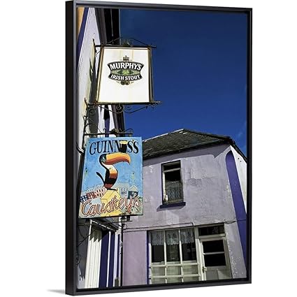 Amazon Com Floating Frame Premium Canvas With Black Frame Wall