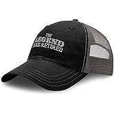 Richardson Soft Mesh Cap Hat Embroidered The Legend Has Retired Embroidery Trucker Hats for Men & Women