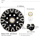 SHDIATOOL 100mm Concrete Diamond Grinding Wheel Cup Disc for Stone Marble view 4