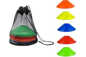 30 Pcs Pro Disc Cones - Training Cones Agility Soccer Cones with Carry Bag for Training, Soccer, Football, Basketball, Other 