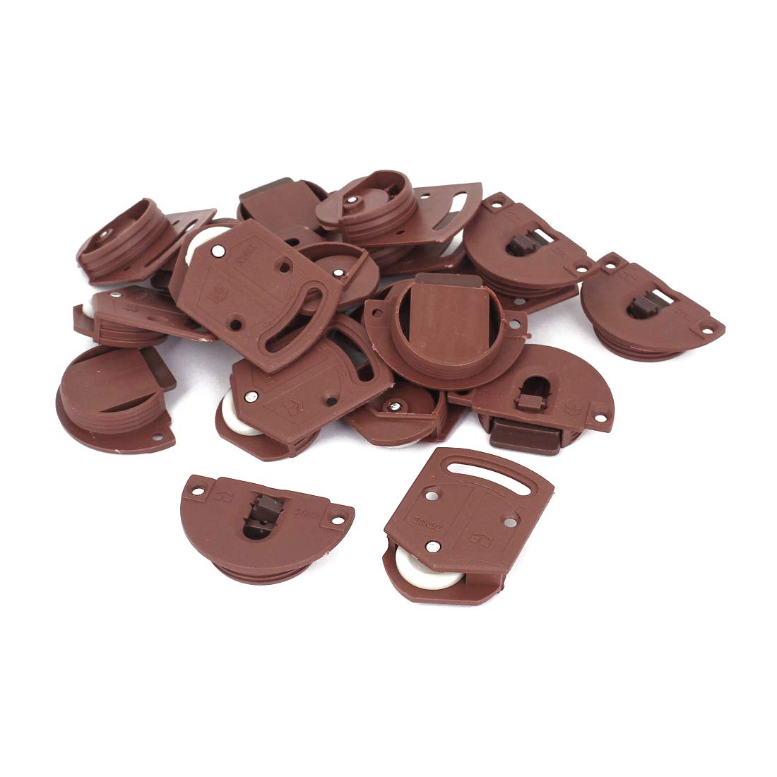 sourcingmap Wardrobe Sliding Door Roller Gear Track Panel Internal Kit 10 Pairs