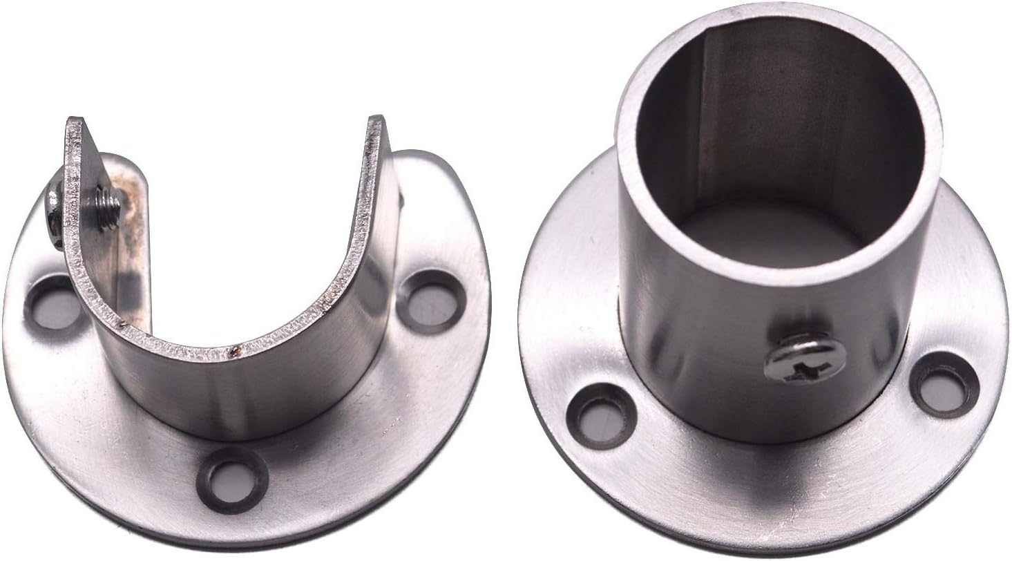 Closet Rod Flange Holder Karcy Support Bracket Rod Holders
