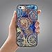iPhone 5s case,iPhone 5 case,Lizimandu Soft TPU Textured Pattern Case for iPhone 5/5s/iphone se(Blue Flower)