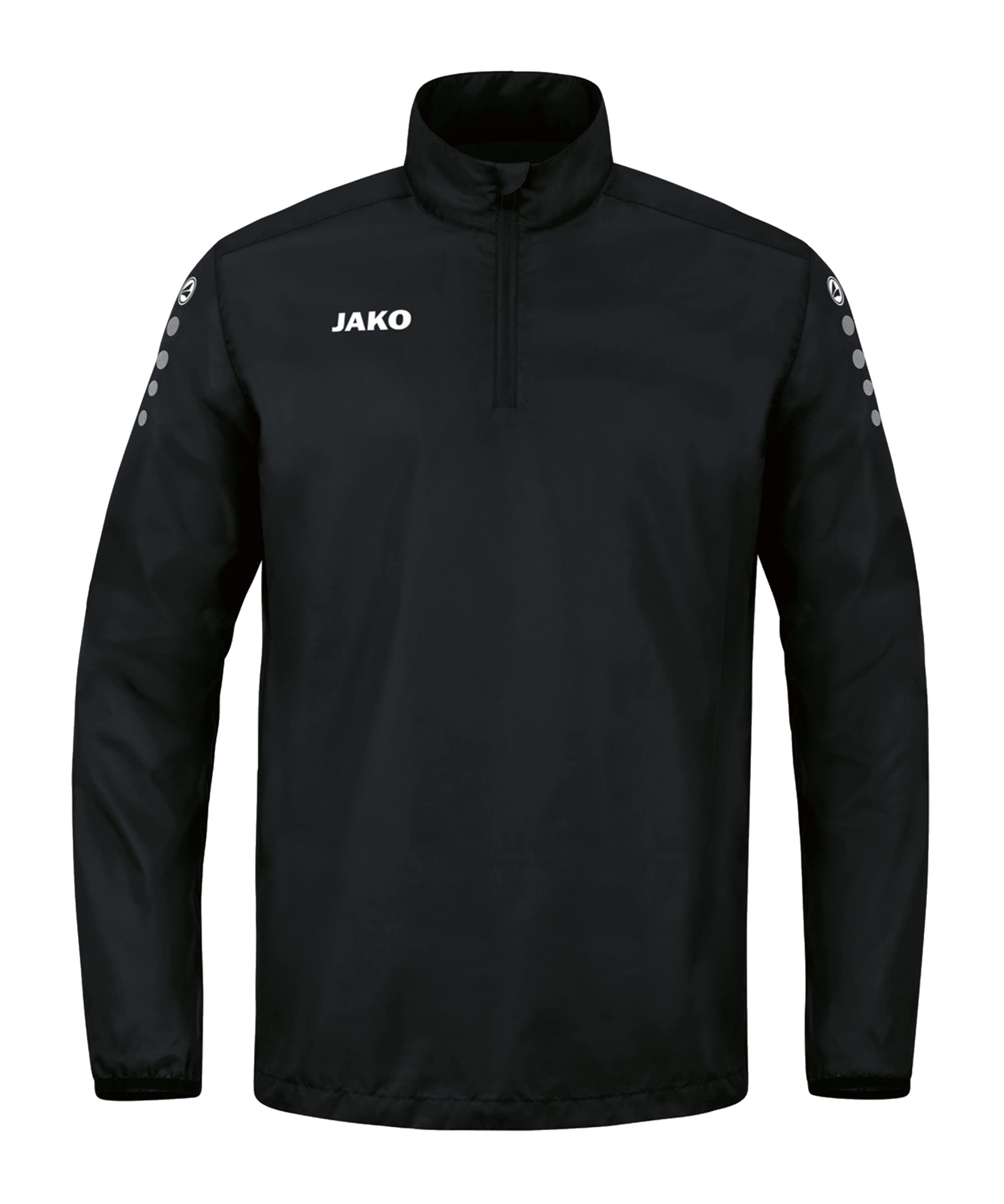 JAKO Men's Rainzip Team All-Weather Sweat/Zip top, Black, XL
