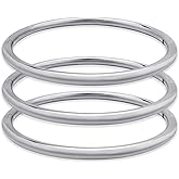 YBMYCM 3 Pack Gold-plated Bangle Bracelet for Women Classic Lightweight Stacking Stainless Steel Bracelet 18K Gold-plated Open Bangles Gift Jewelry