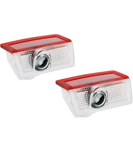 Projecteur Logo Mercedes Pour Portière - 2 Pièces - Compatible Classe C, SLK, CLK, Etc. - Lumière D'accueil LED - 9