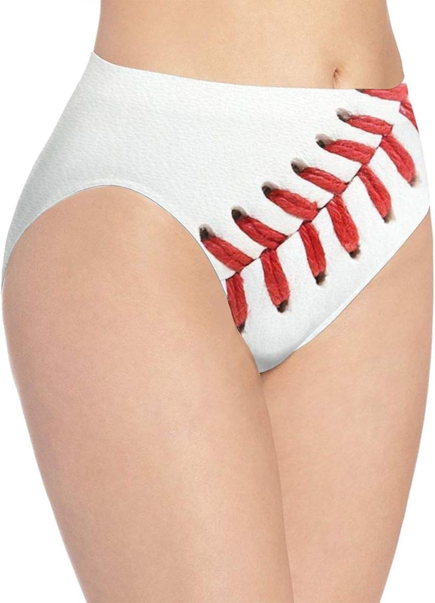 Women's Briefs Baseball Lace Close Up Underwear Panties Bikini Panty White at Amazon Women’s