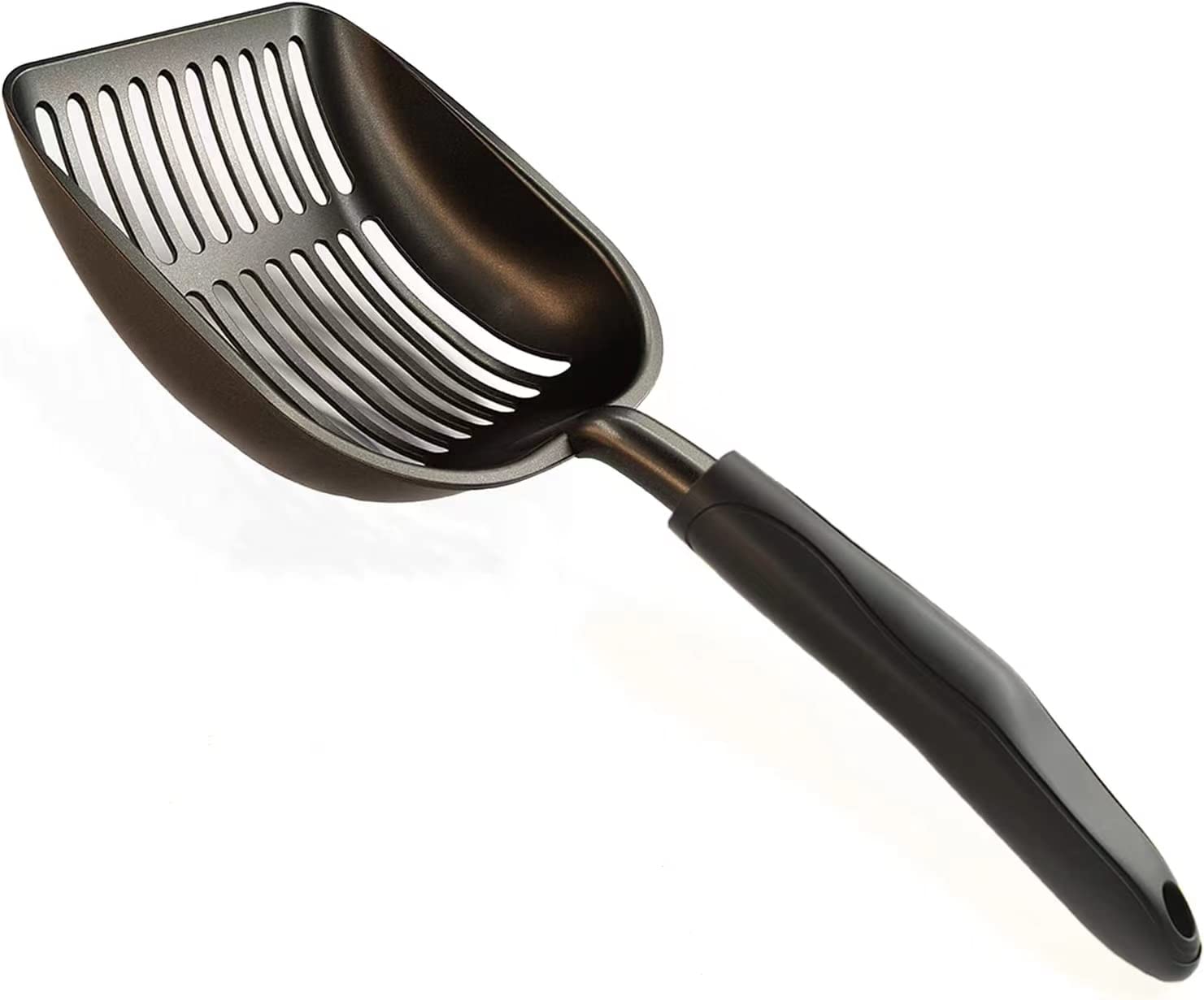 PIQIUQIU Cat Litter Tray Scoop Made of Robust Aluminium, Cat Litter Scoop for Cat Litter Trays, Cat Litter Scoop, Litter Scoop (35 x 14 cm)