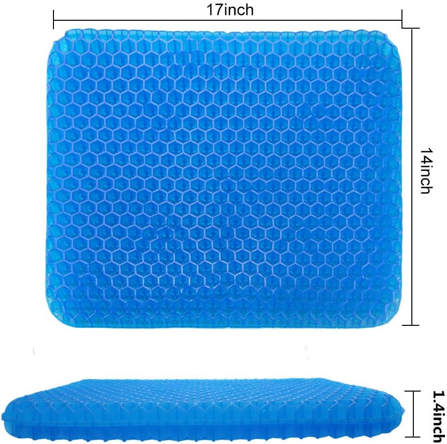 Puzzle Gel Seat Cushion Ventilation Breathable Gel Seat Cushion Body Pressure Dispersion Butt Pain Relief Healthy Seat Cushions for Office Chairs Wheelchair Truckers : Office Products