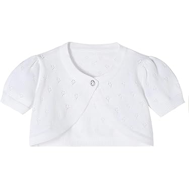 Bolerose Meisjes Knus Imitatiebont Voor kinderen Kinderen Gekraagd Bolero Shrug Jasje Jas (Zwart, 5-6 Jaren