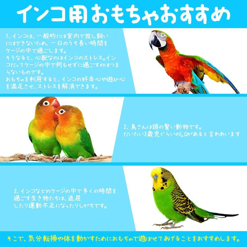Amazon 鳥 とまり木 はしご 2層設計 インコ おもちゃ 止まり木 階段 鳥用品 ペット用品 インコ ブランコ 止まり木 ケージに適合 取り付け簡単 Xuuyuu 止まり木 通販