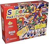 Brictek Building Bricks Super Pack 800 pieces - Compatible with all Major Brands