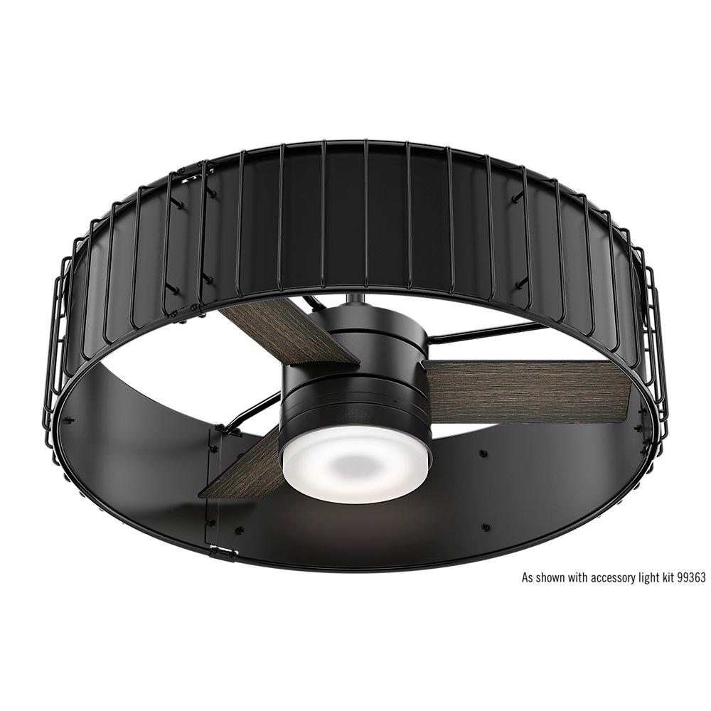 Hunter Indoor Ceiling Fan, with remote control Vault 30 inch, Black