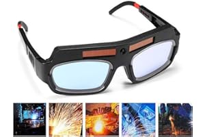 YARRKC 1 Pair Black Solar Auto Darkening Welding Goggle Safety Protective Welding Glasses Mask Helmet, Eyes Goggles Mask Anti-Flog Anti-glare Goggles