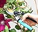 Best Garden Clippers - Titanium & Teflon Coated Blades - Traditional Bypass Pruning Shears. Garden Scissors With Anti Slip Ergonomic Rotating Handle. Garden Tool Avoids Carpal Tunnel & Blisters.