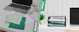 EXERZ Paper Sorter Tray Desk Organizer File Holder 2 Pack Black view 4