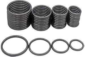 ZoloAJay 40pcs 4 Sizes O Rings Welded Strong Metal Heavy Duty Round Ring for Pet Collars Buckle Belts Strap Webbing Sewing