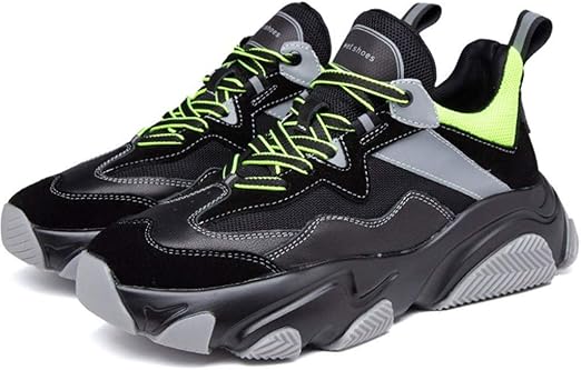 black hiking trainers