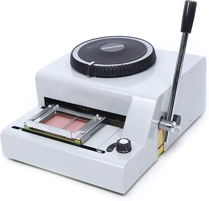 72 Letter Manual Embosser Machine PVC Gift Card Credit ID