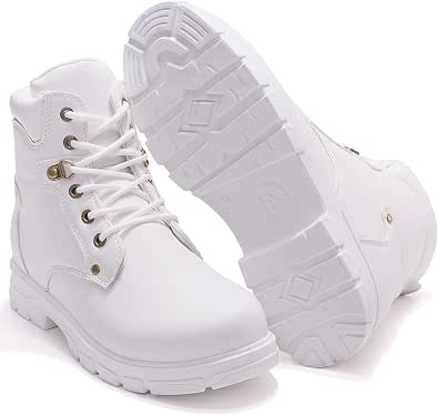 Amazon.com: Dadawen - Botas de trabajo para mujer con puntera redonda,  impermeables, con cordones : Ropa, Zapatos y Joyería