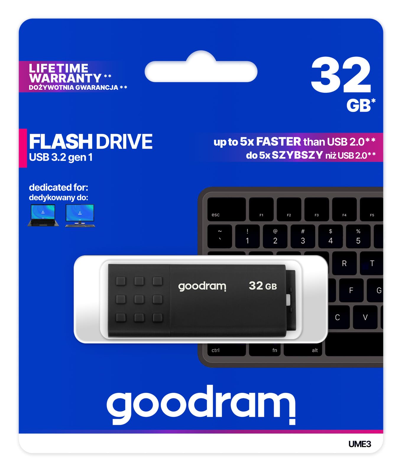 GOODRAM UME3 USB 3.0 32GB Black