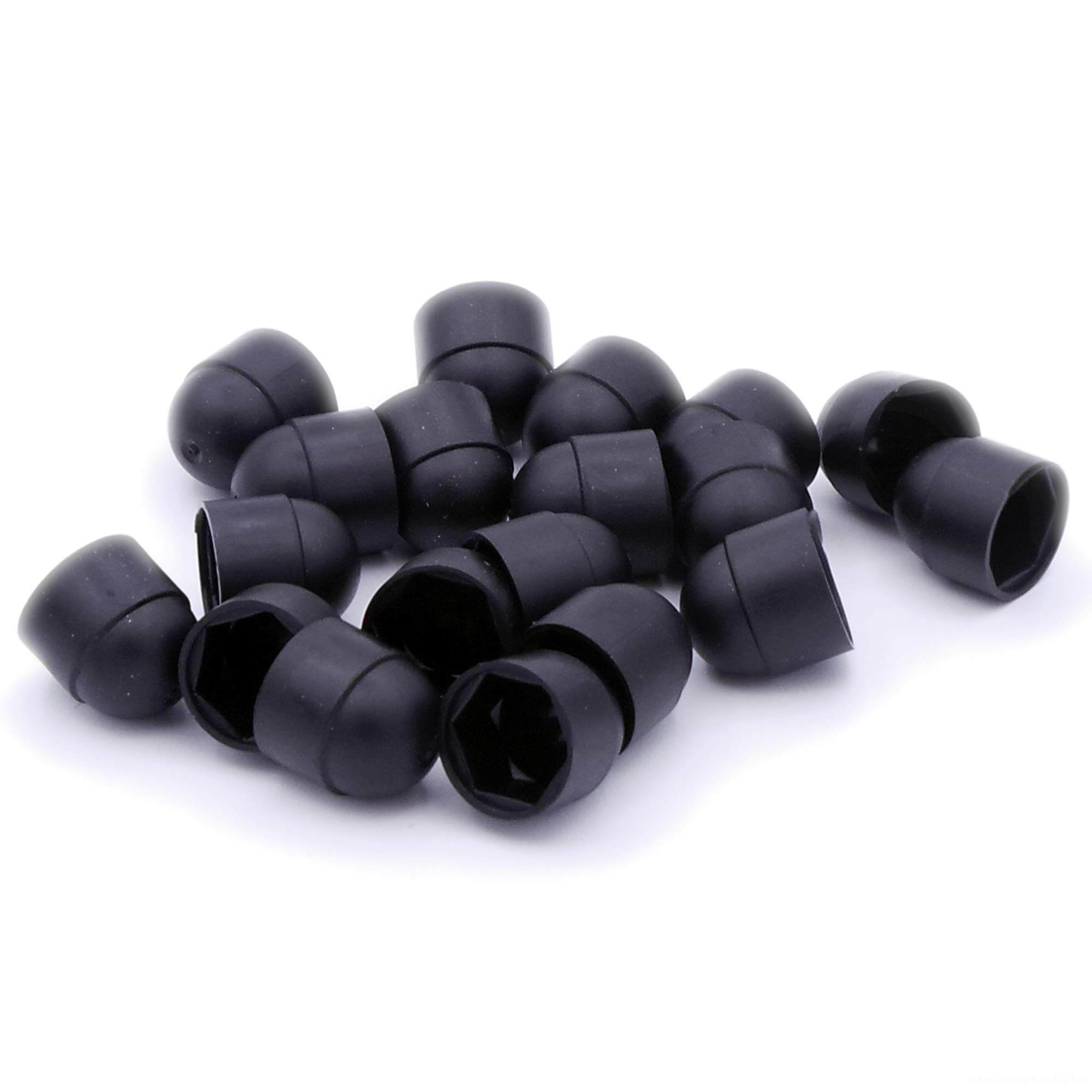 M6 (6mm) Nut/Bolt Cap - Plastic (Black) (Pack of 10)