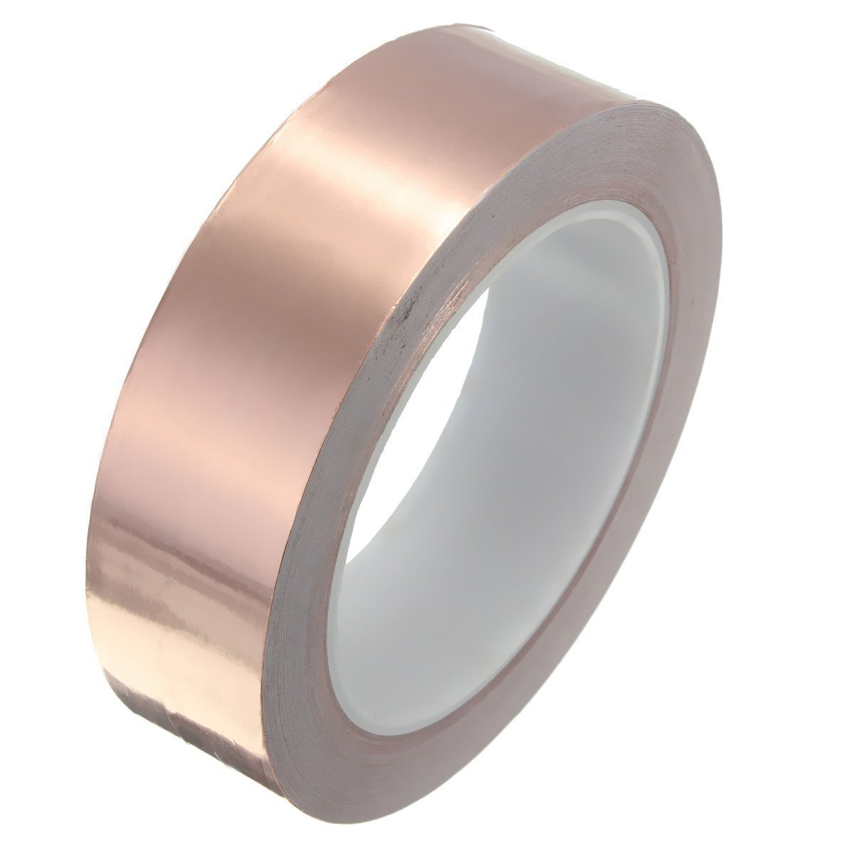 DollaTek 21 Yards Single-Side Conductive Copper Foil Tape Guitar & EMI Shielding, Slug Repellent, Crafts, Electrical Repairs, Grounding Conductive Adhesiv - 20mm 0.05mm