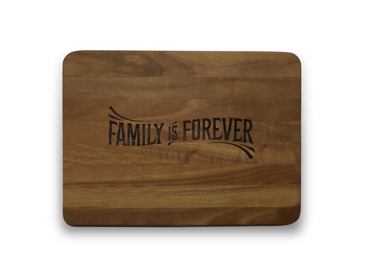 Engraved House Family Walnut Wood Chopping Board