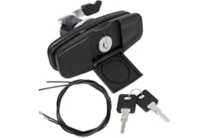 BROODAY 113436 Twist Handle Kit, Truck Toppers - Replace Push Button Handles Fit for Leer Truck Caps 100XQ/100XL/100XR/TSC700 Models, with New Cables and 2 Keys (Black)