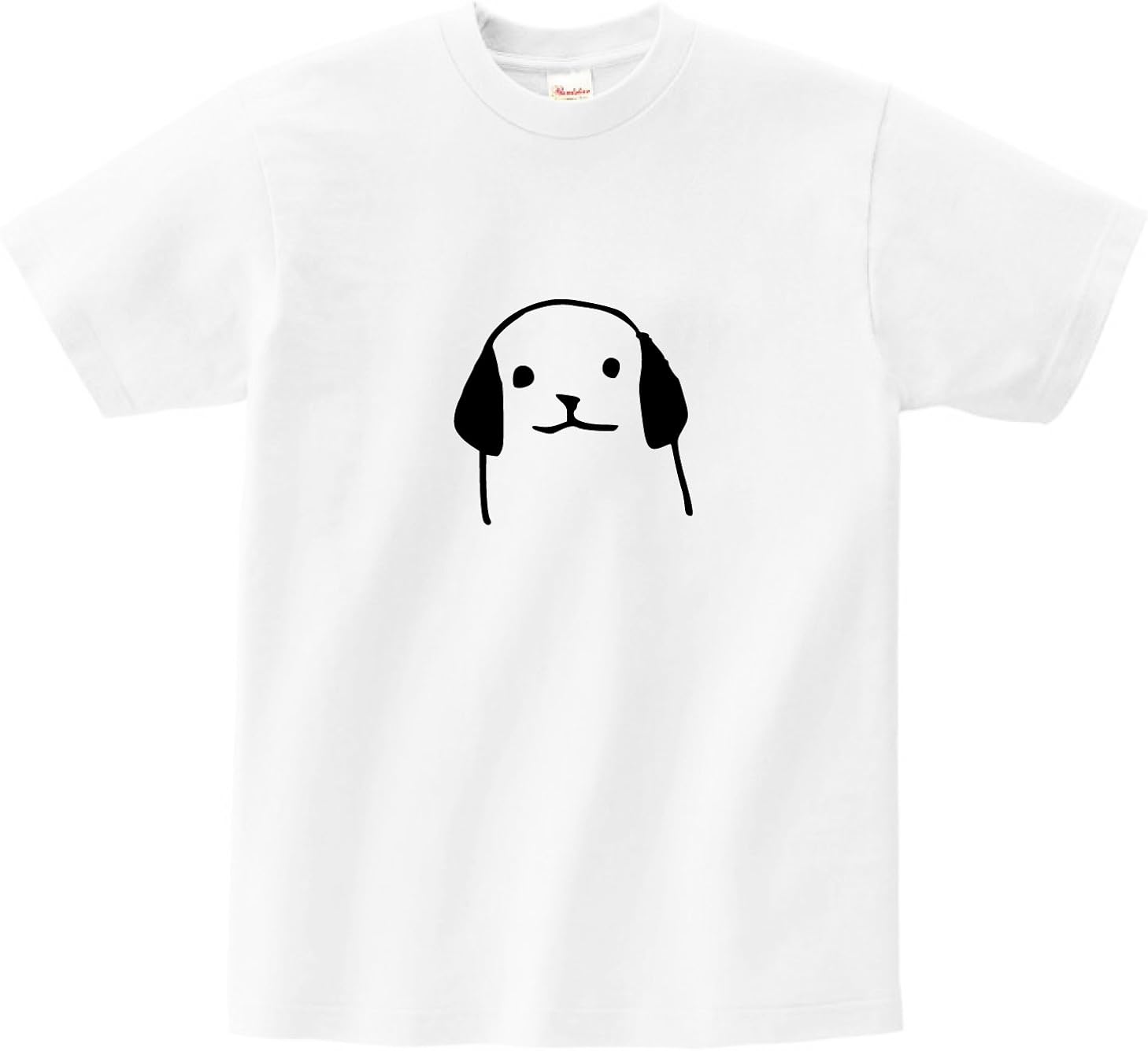 Amazon 犬の正面イラストデザインtシャツ L Tシャツ カットソー 通販