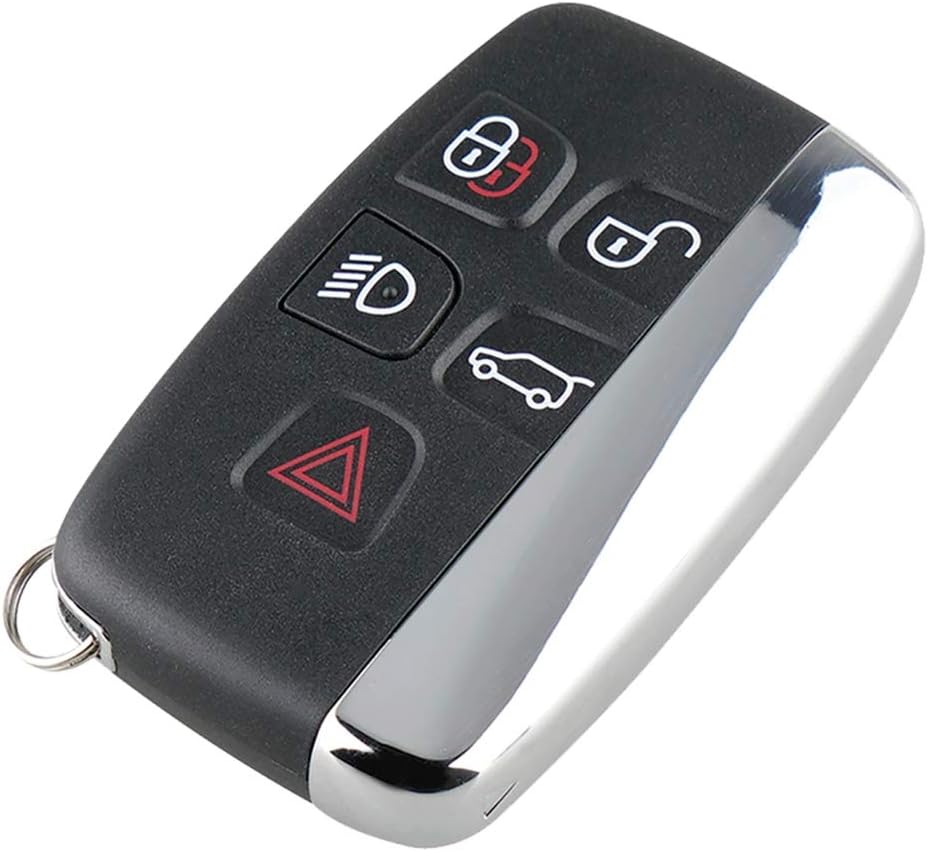 Key Fob Case,5 Button Black Smart Car Remote Key Fob Case Cover Shell replacement for, normal - Image 4