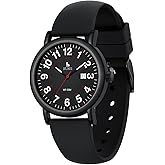 BUREI Women Men Wrist Watches for Nurse Medical Professionals Students Women Men, Waterproof 12/24 Hour Military Time Luminouse Easy Read Dial,Colorful Silicone Band.