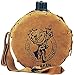 Laken Canadiense 34 oz Western Water Canteen Adjustable Shoulder Strap, Aluminum with Leather Cover, Round, Leak-Proof, BPA Free, Made in Spain