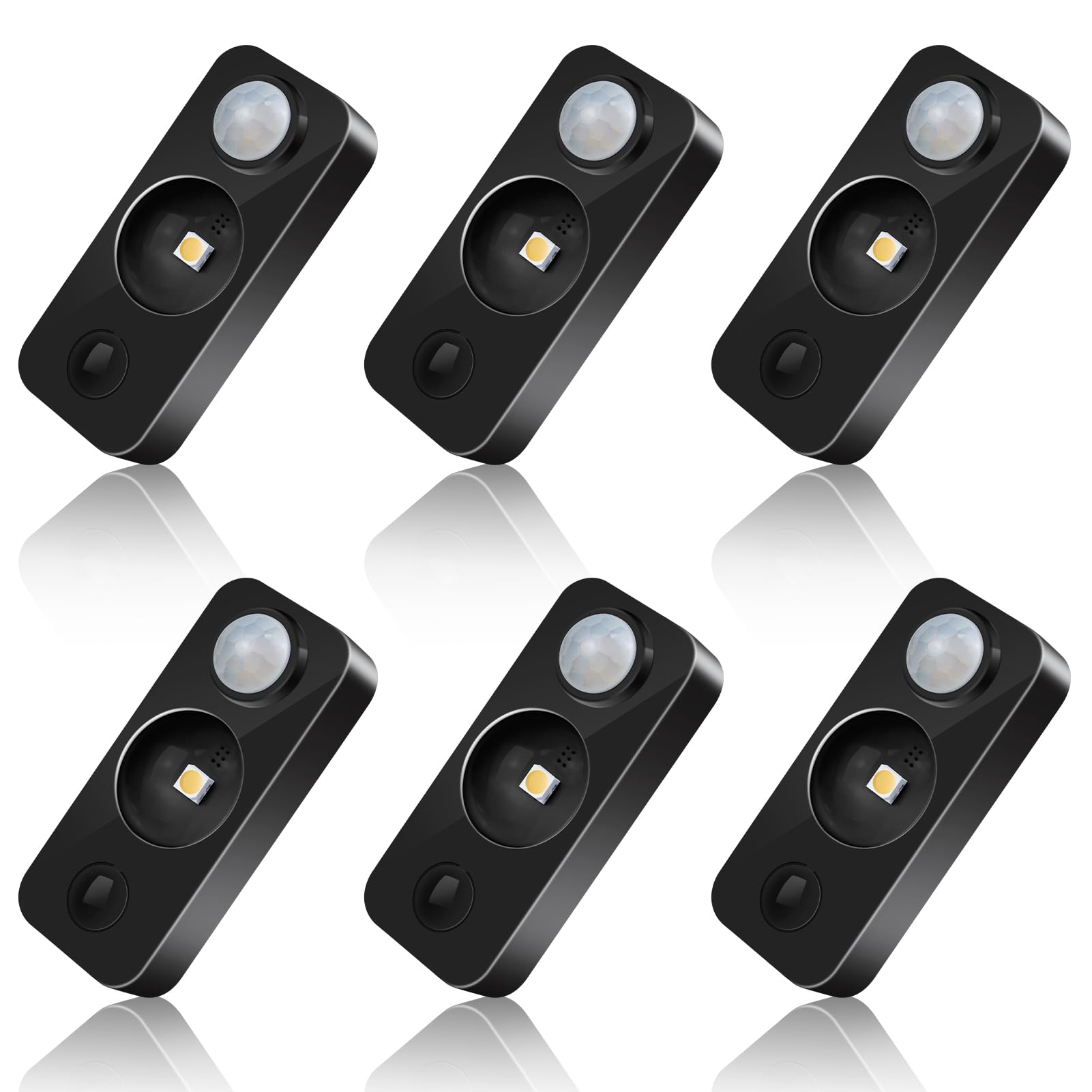 NIEGNOWOO LED Motion Sensor Puck Lights, Rechargeable Cabinet Lights ...
