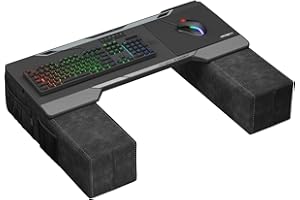 Couchmaster CYCON³ HORIZONLIGHT Bar - Ultimate Ergonomic USB-Hub Gaming Lap Desk for Couch and Bed - Large, Stable and Compat