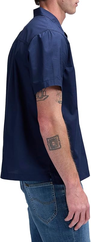 - Camicia Uomo - Vestibilità Comoda - Resort Shirt - Mood Indigo