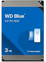 WD Blue 3TB 3.5 inch Internal HDD 5400 RPM SATA 6 Gb/s 256MB Cache
